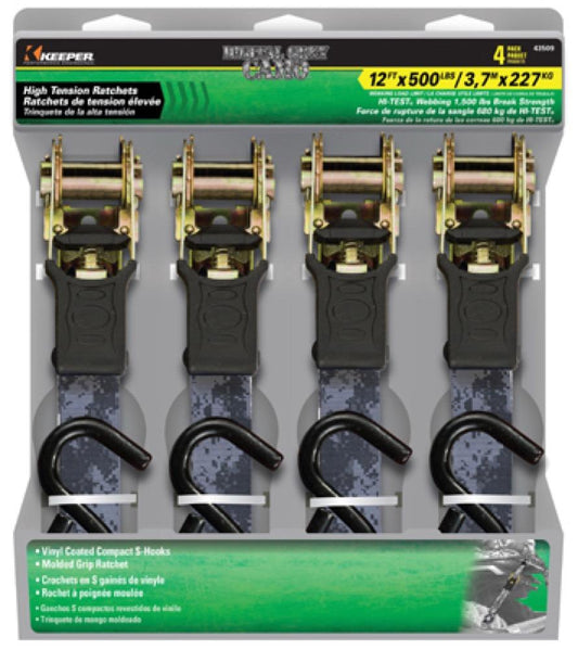 4PK 1x12 GRY Tie Down