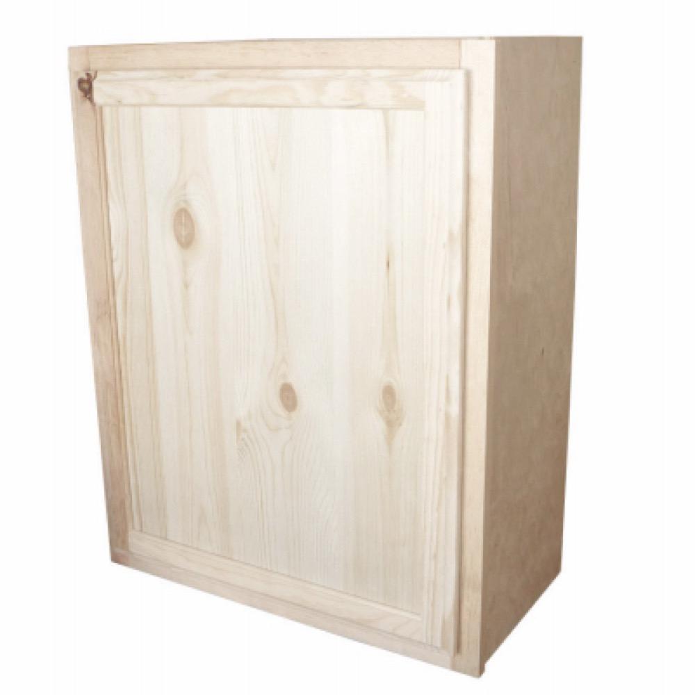 24x30 Pine Wall Cabinet