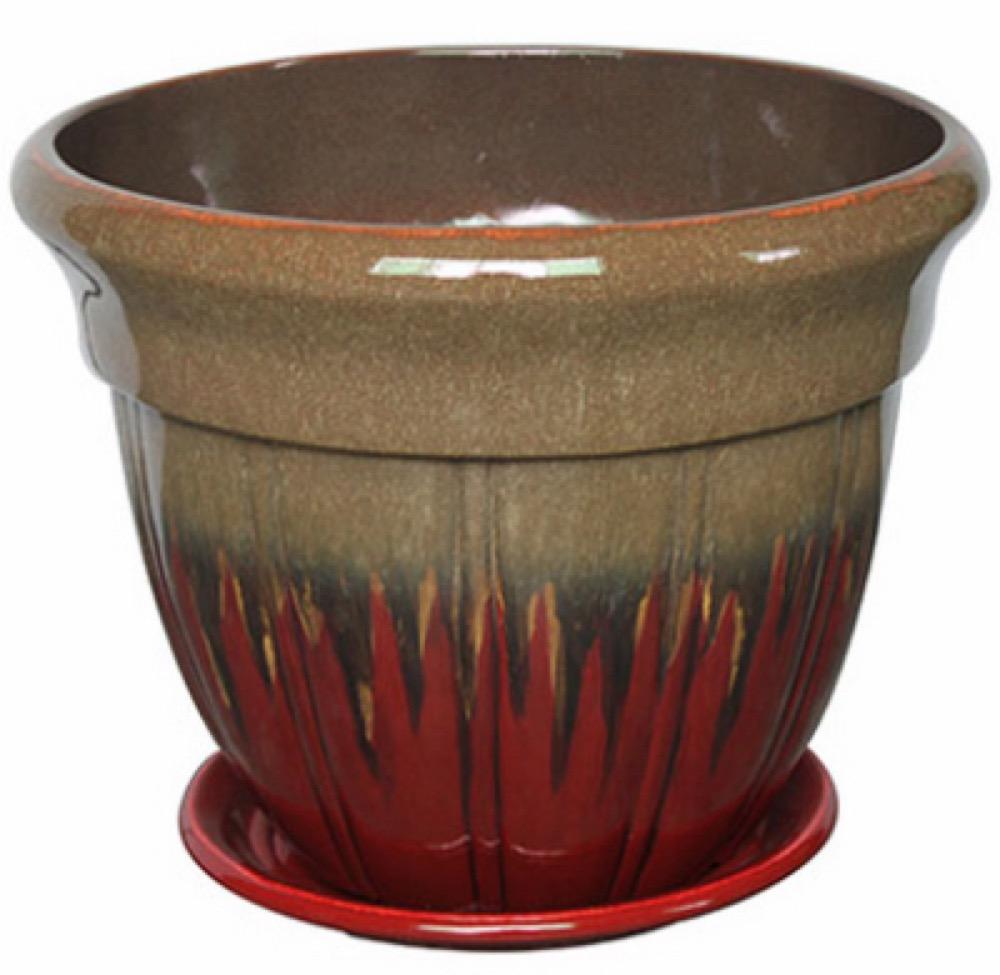 12" RED Bell Planter