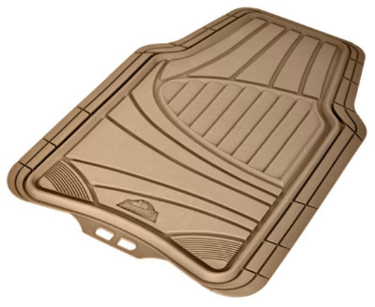 4PC Tan Rubb FLR Mat