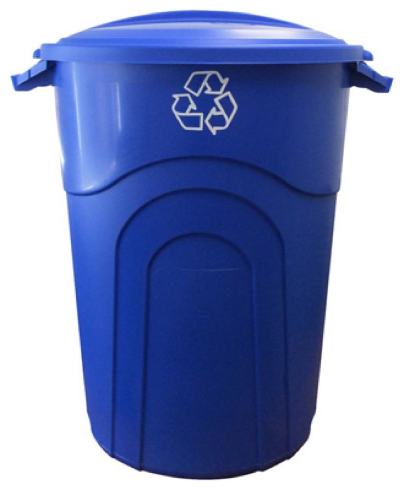 32GAL BLU Recycle Can