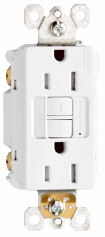 15A WHT LGT Self GFCI