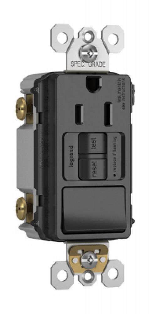 15A BLK Swit Self GFCI