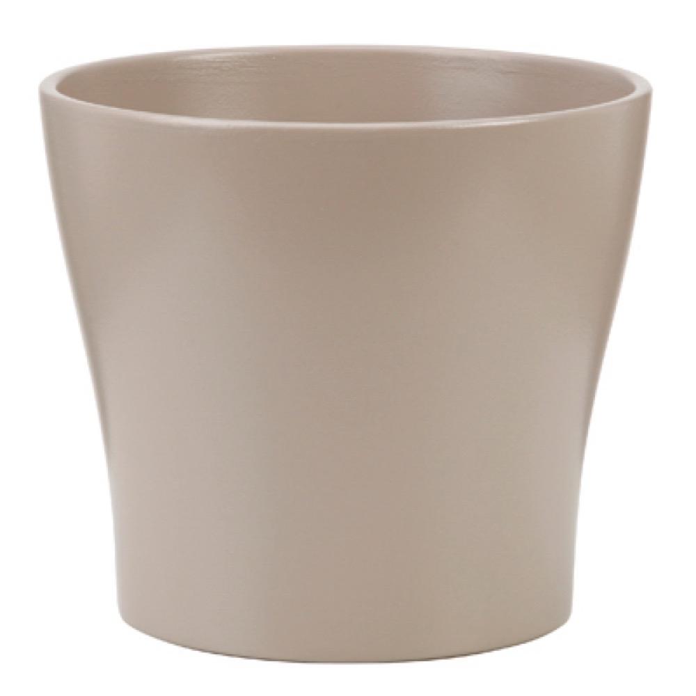 5.25" Taupe Ind Planter