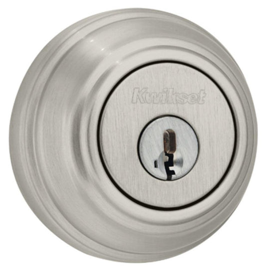 Sat NI DBL Cyl Deadbolt