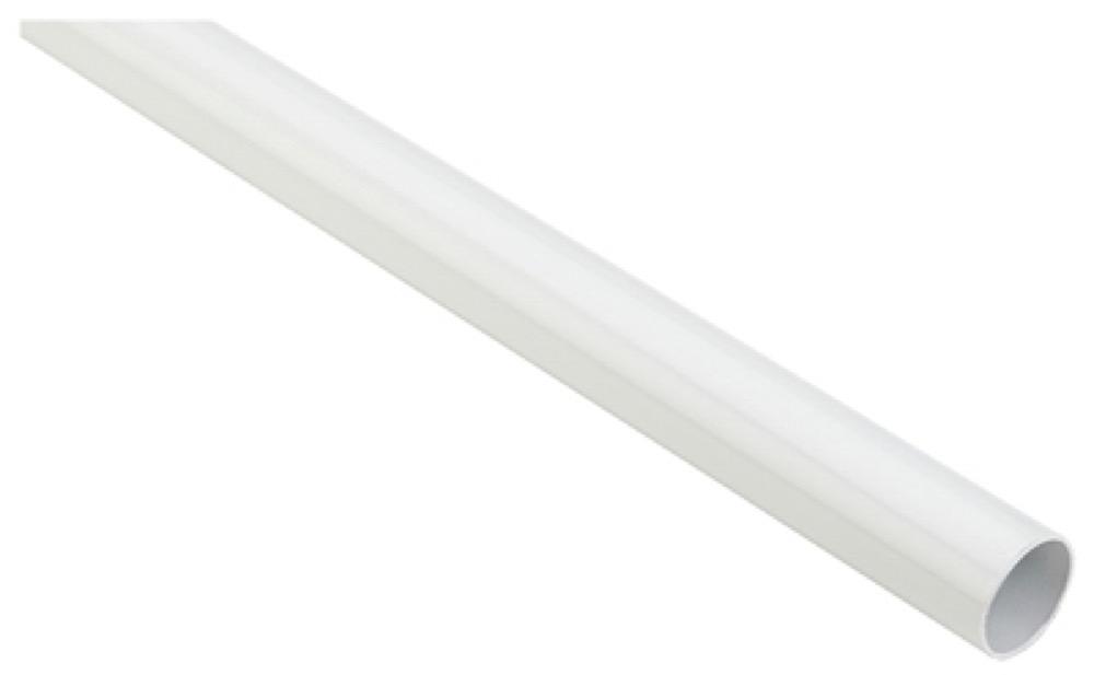 6' WHT HD Closet Rod