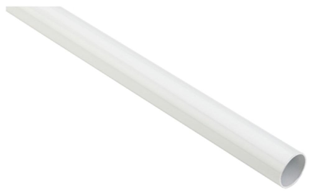 8' WHT HD Closet Rod