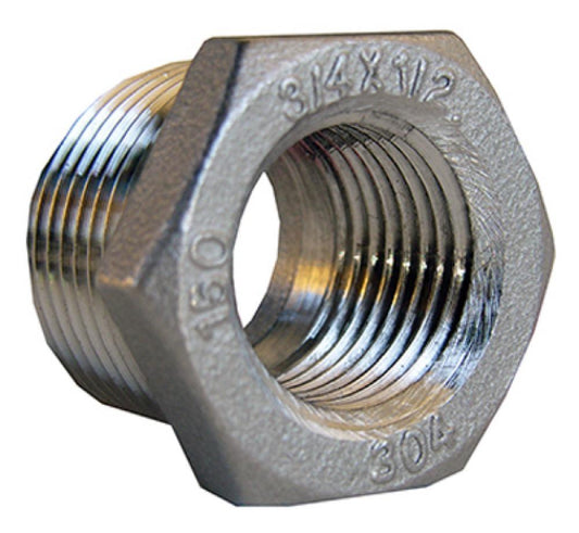 3/4x1/2 SS Hex Bushing