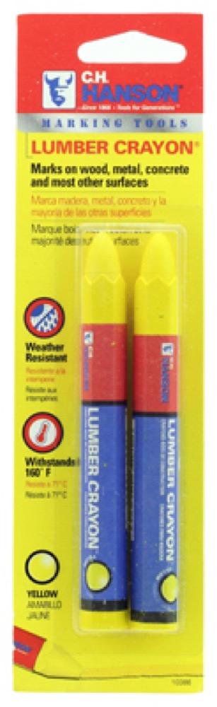 2PK YEL Lumber Crayon