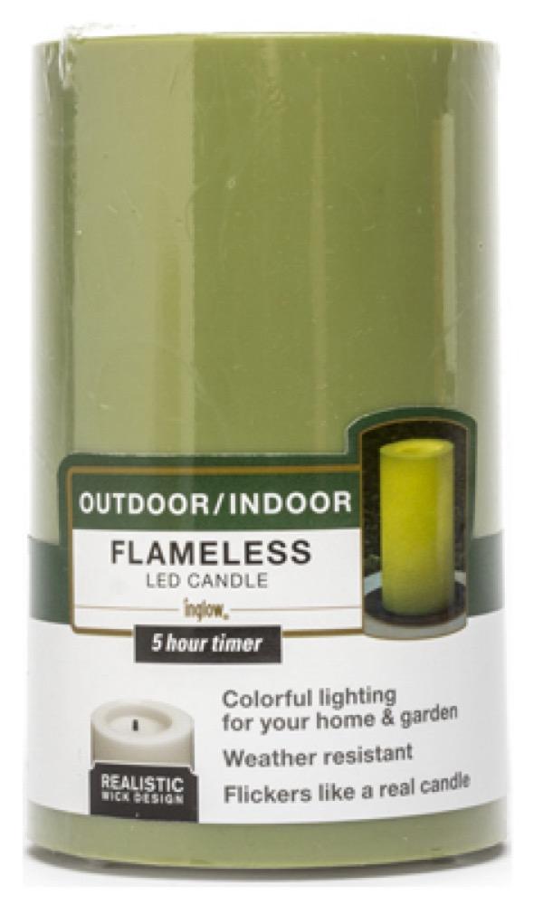 3x5 GRN In/Out Candle