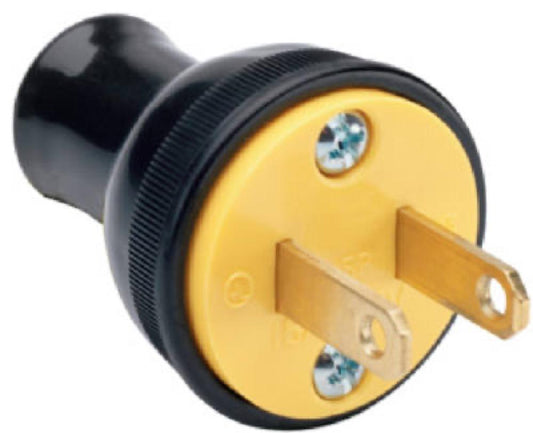 15A BLK Resid RND Plug