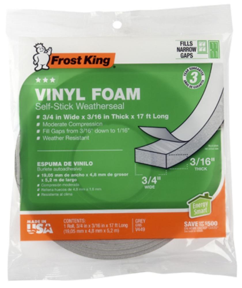 3/4x3/16 GRY Foam Tape