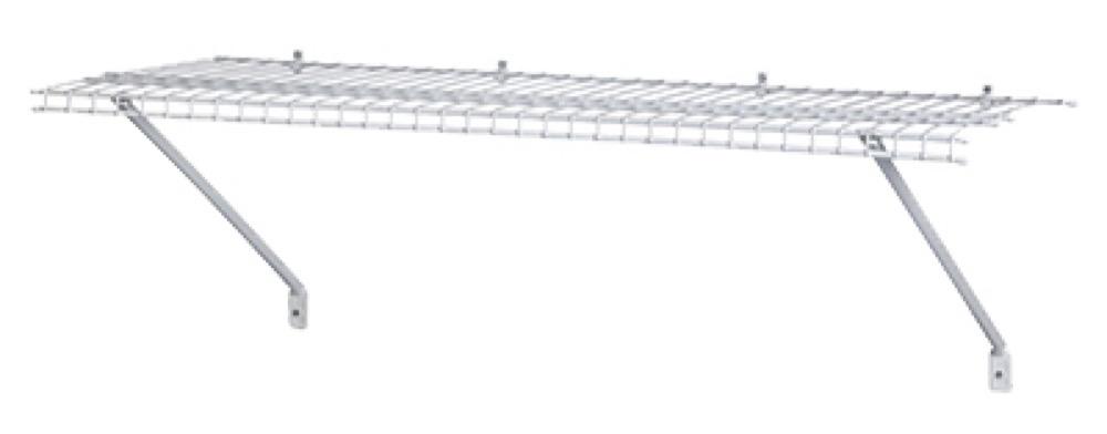 4'x12" WHT Shelf Kit