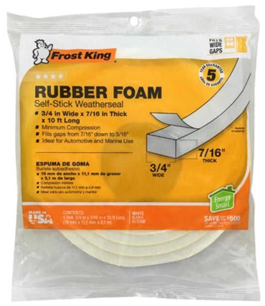 3/4x7/16 WHT Foam Tape