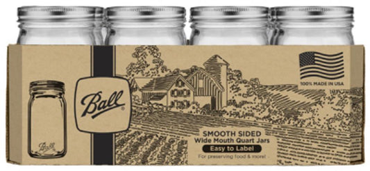 Ball 12PK QT Smooth Jar
