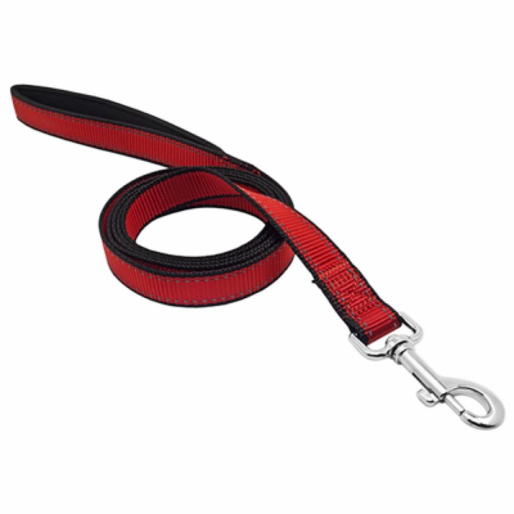 PE 1x6 BLK/RED Leash