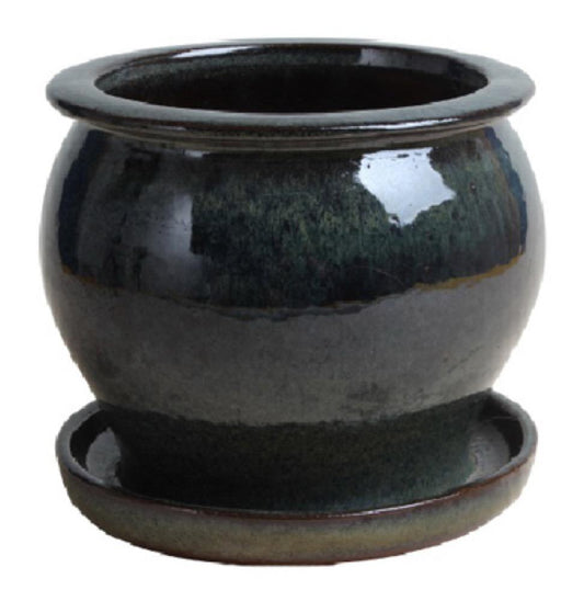 11" Drip GRN Studio Pot