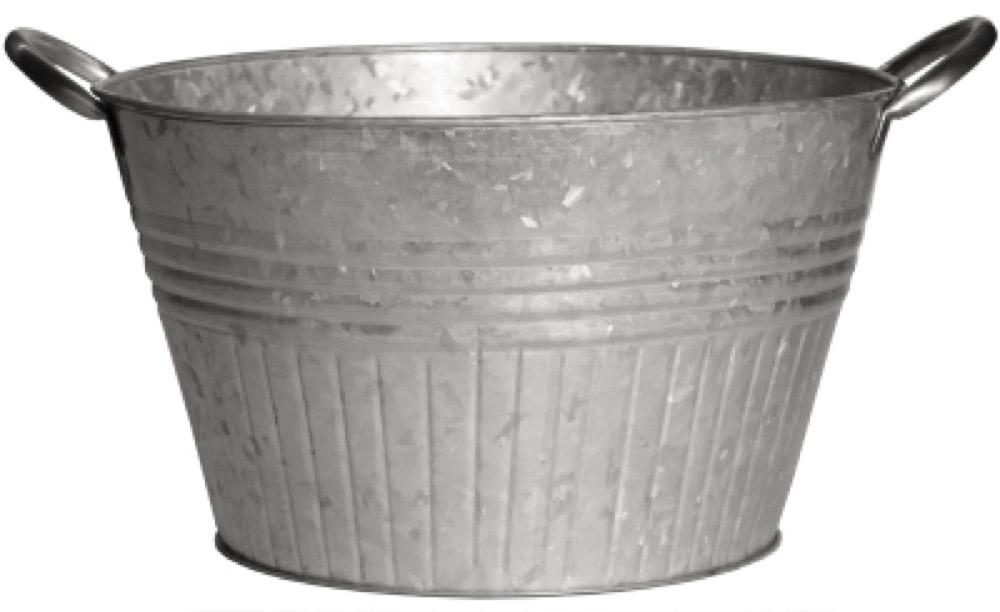 12"Galv RND Tub Planter