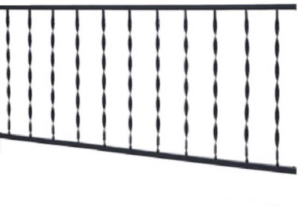 6' BLK Windsor Rail 6"
