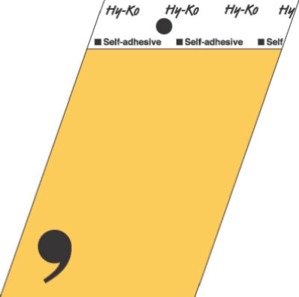 3-1/2"ALU Comma Sign