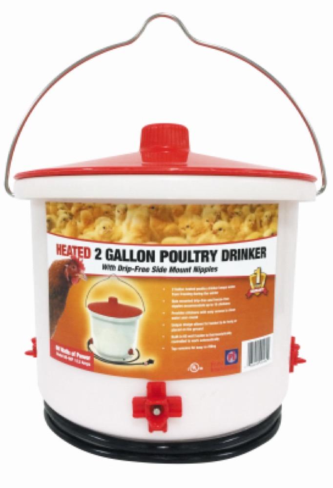 2GAL Heat Poult Drinker