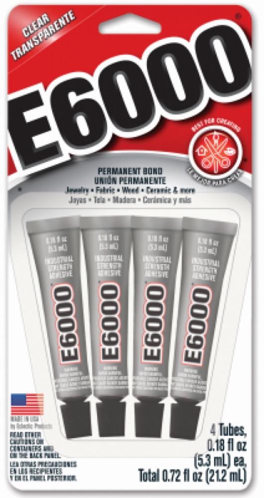 4PK.18OZ E6000 Adhesive