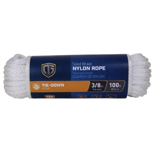 3/8x100 WHT Nyl Rope