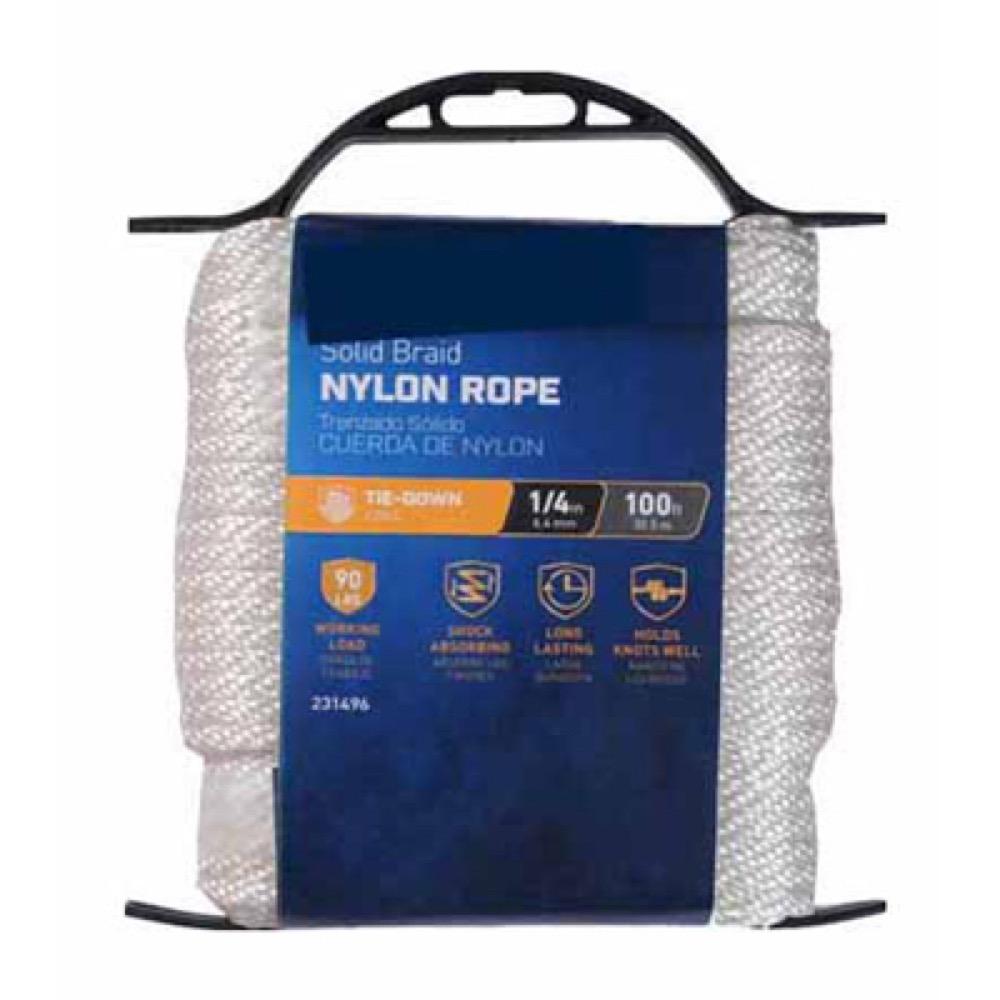 1/4x100 WHT Nyl Rope