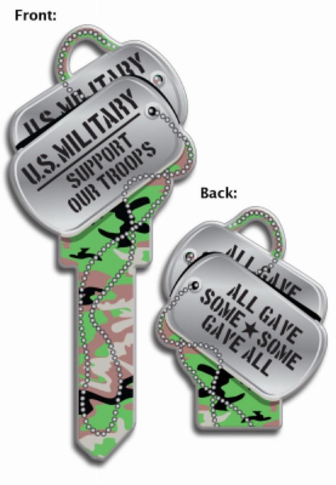 KW1 Dog Tags Key Blank