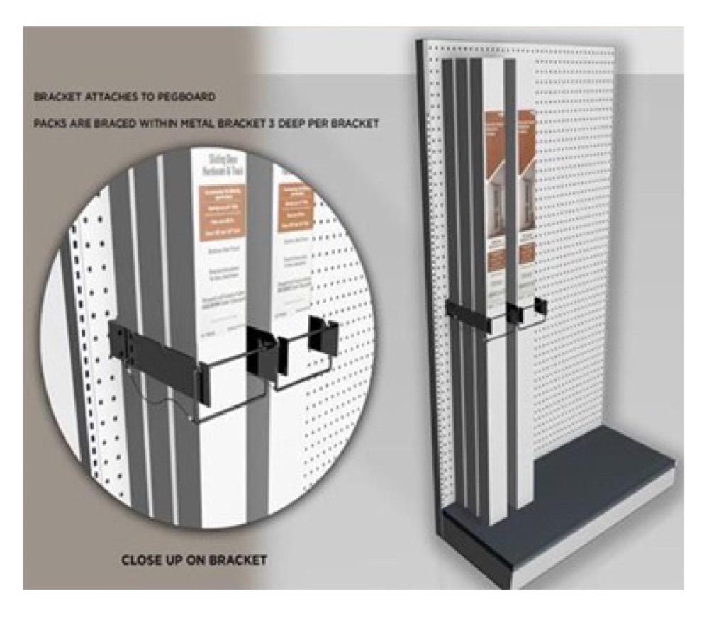 Peg Rail/Rod Merch Rack