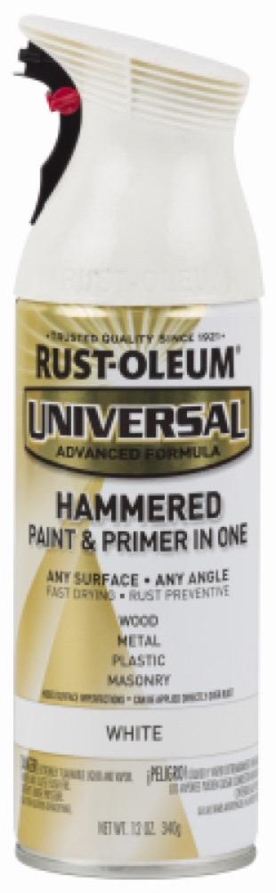 12OZ WHT Hammered Paint