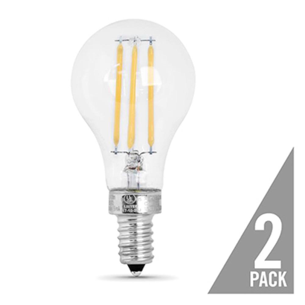 2PK 6W CLR A15 Bulb