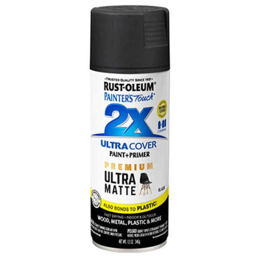 PT2X 12OZ BLK Mat Paint
