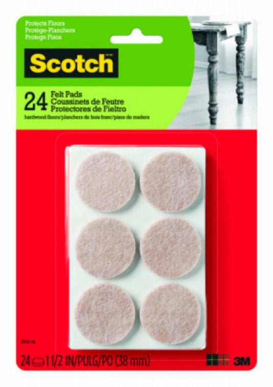 24CT 1.5" BGE Felt Pads