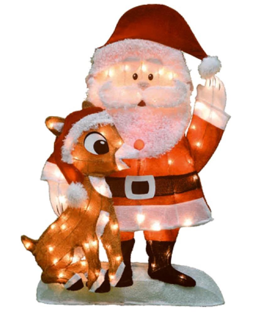 32"Santa/Rudolph YD Art
