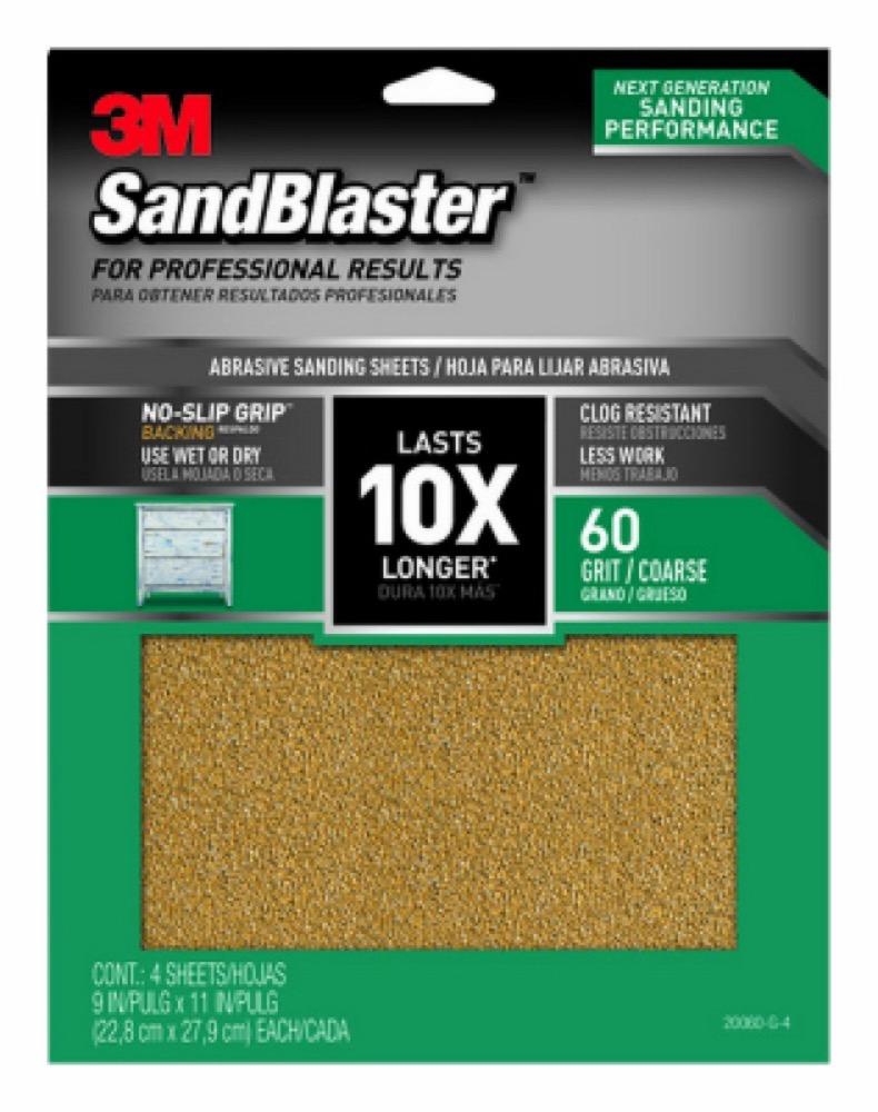4PK 9x11 60G Sandpaper