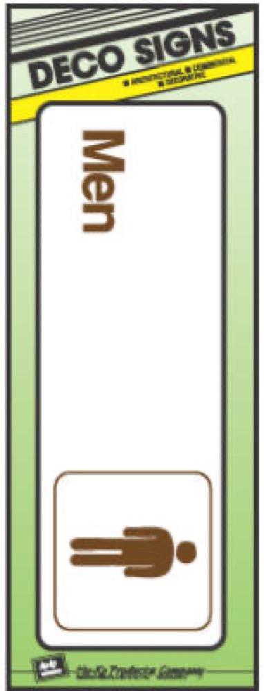 3x9 Men Sign
