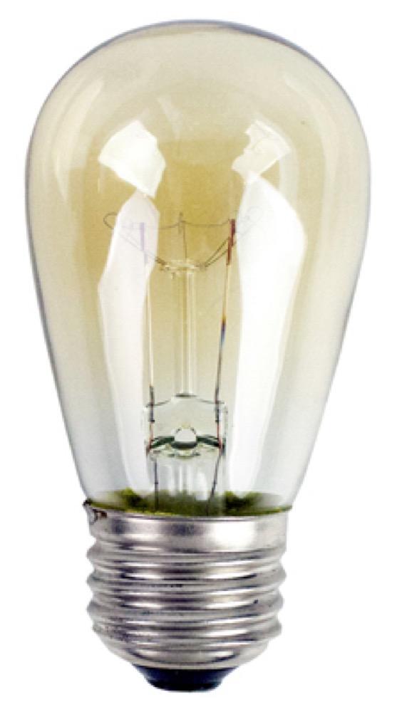 2PK 11W S14 AMB Bulb