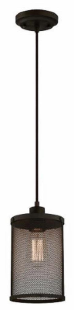 1LGT BLK Mesh Pendant