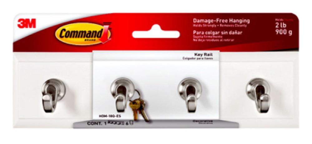 8" QTZ Key Rail/Hooks