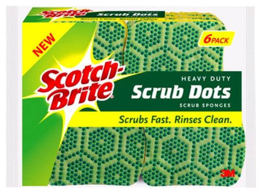 6PK ScrubDots HD Sponge