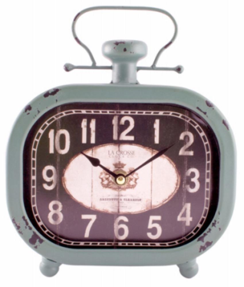 GRN MTL Decor Clock