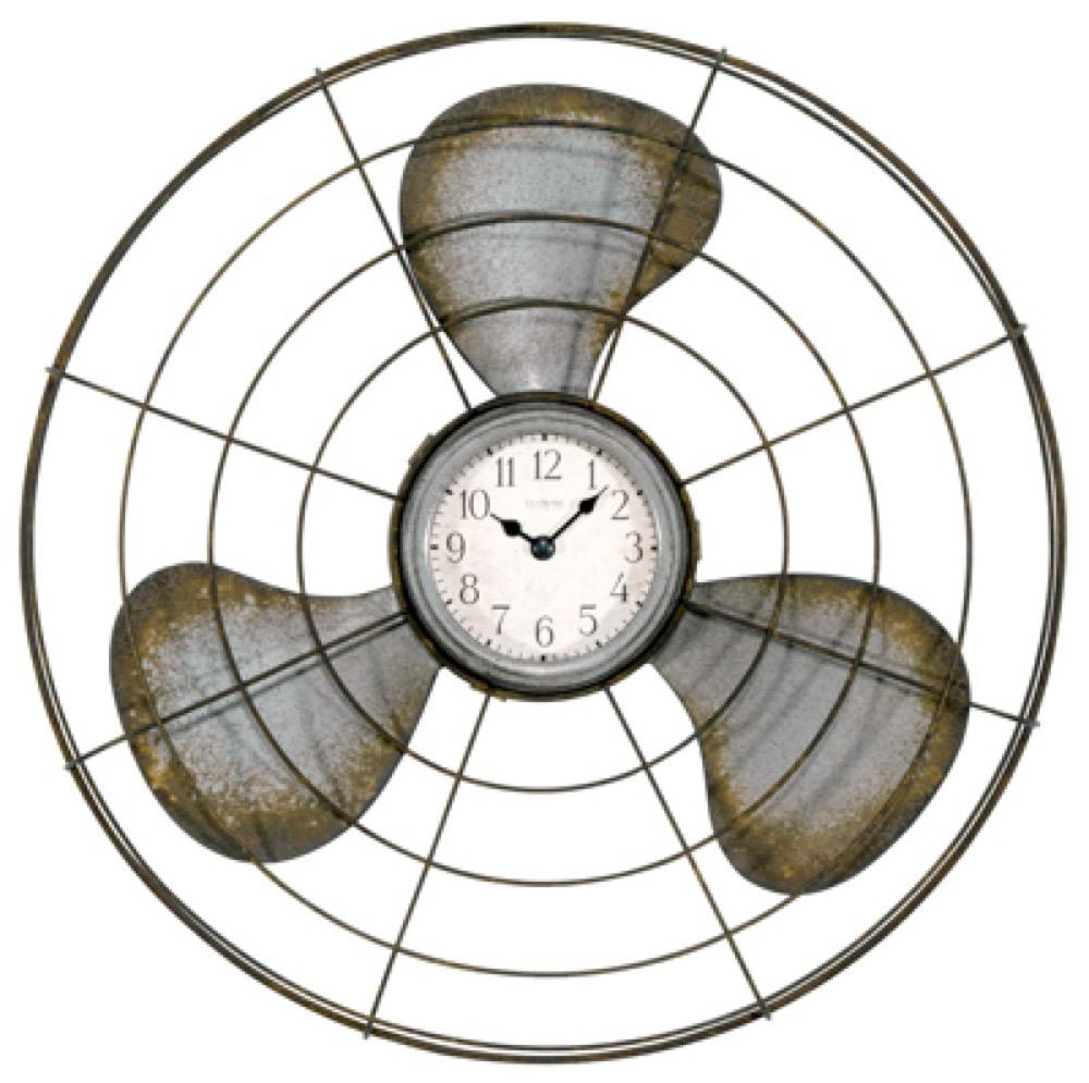 16.5" Rustic Fan Clock