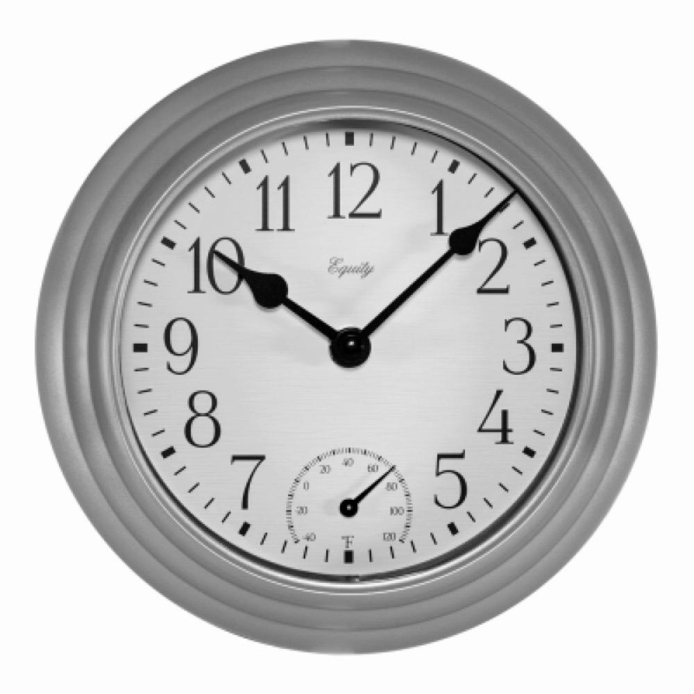 8" SLV Clock/Temp