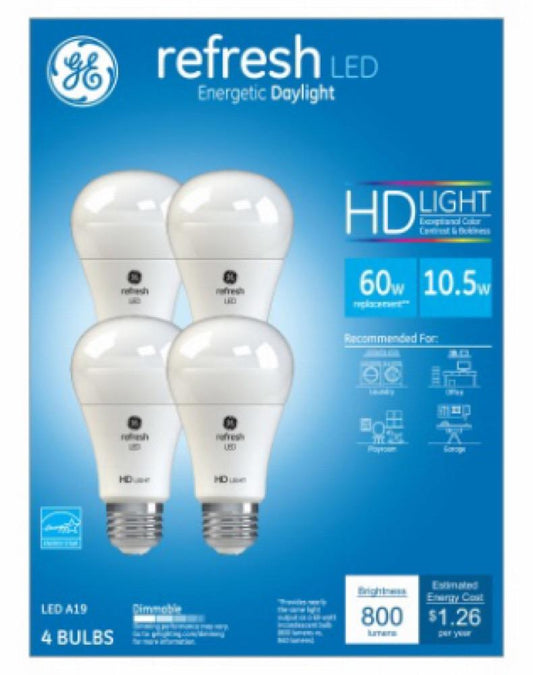 GE4PK 10.5W DayA19 Bulb