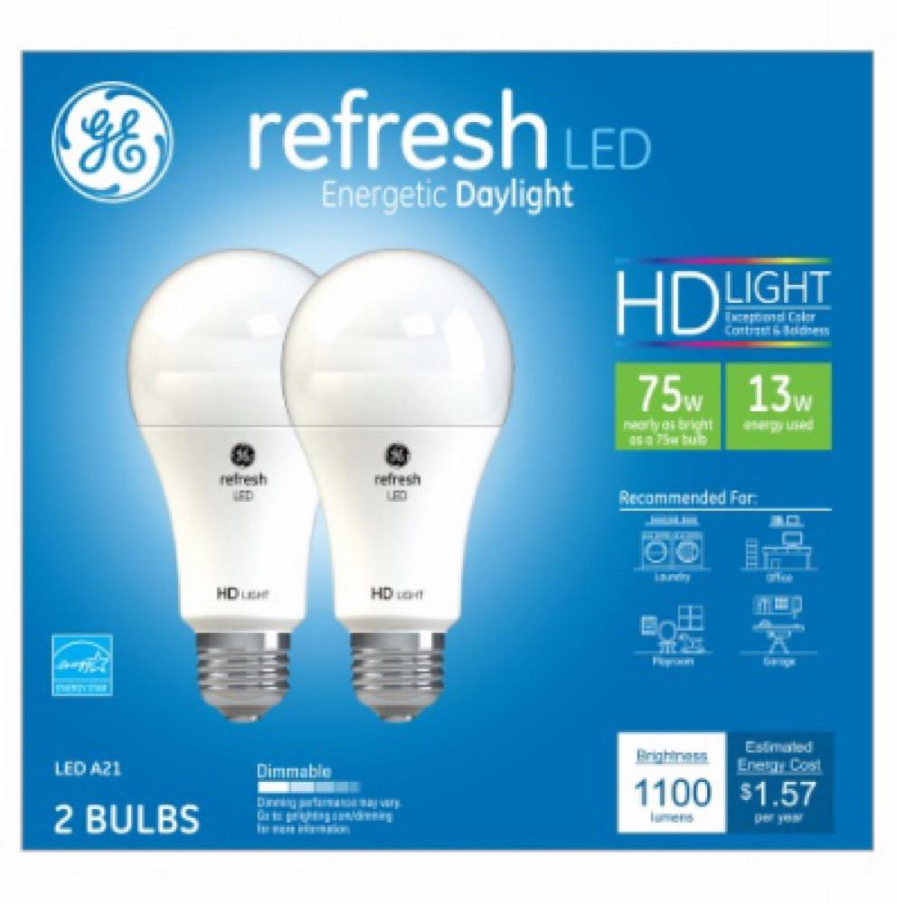 GE 2PK 13W Day Ref Bulb