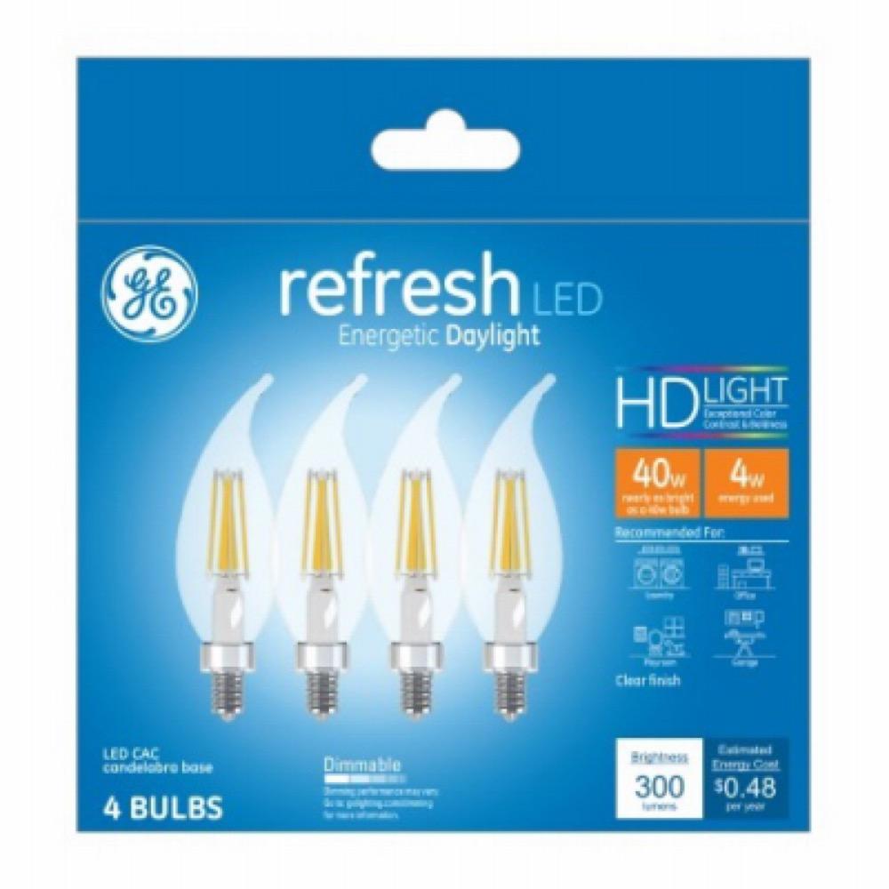 GE 4PK 4W Day Ref Bulb