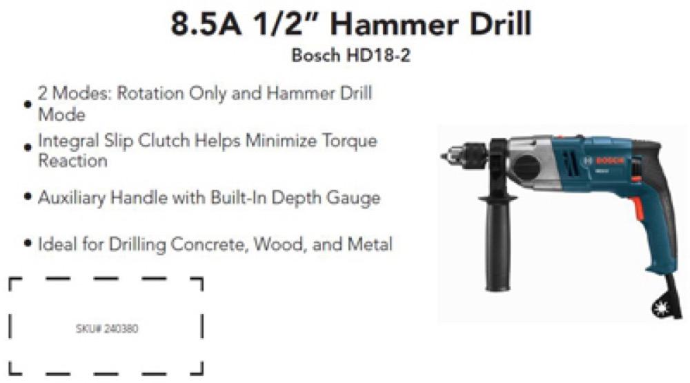 Bosch PWR Tool Cards