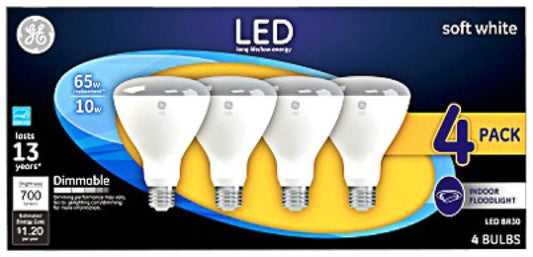 GE 4PK 10W SW R30 Bulb