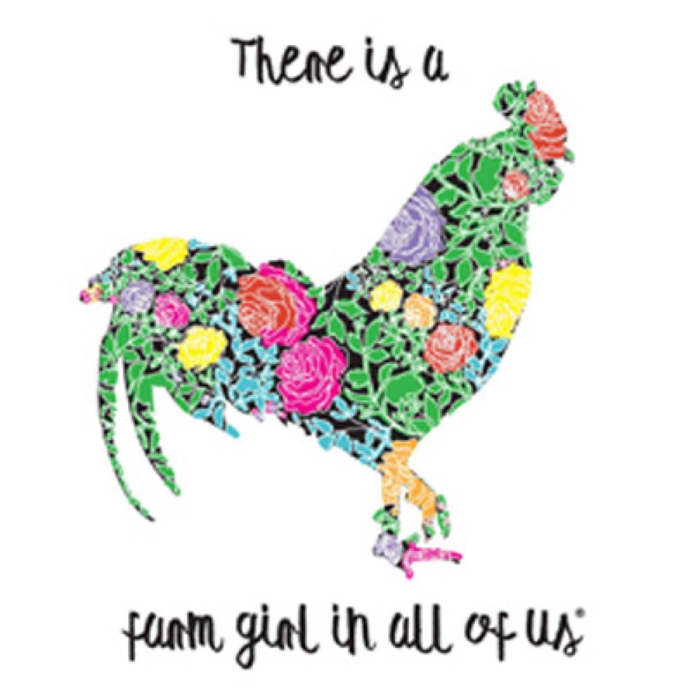 Farm Girl/Rooster Sign